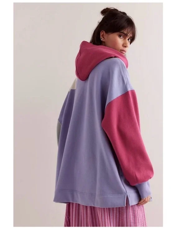 Free people clover sweatshirt size xs oversized nwot - Picture 2 of 6